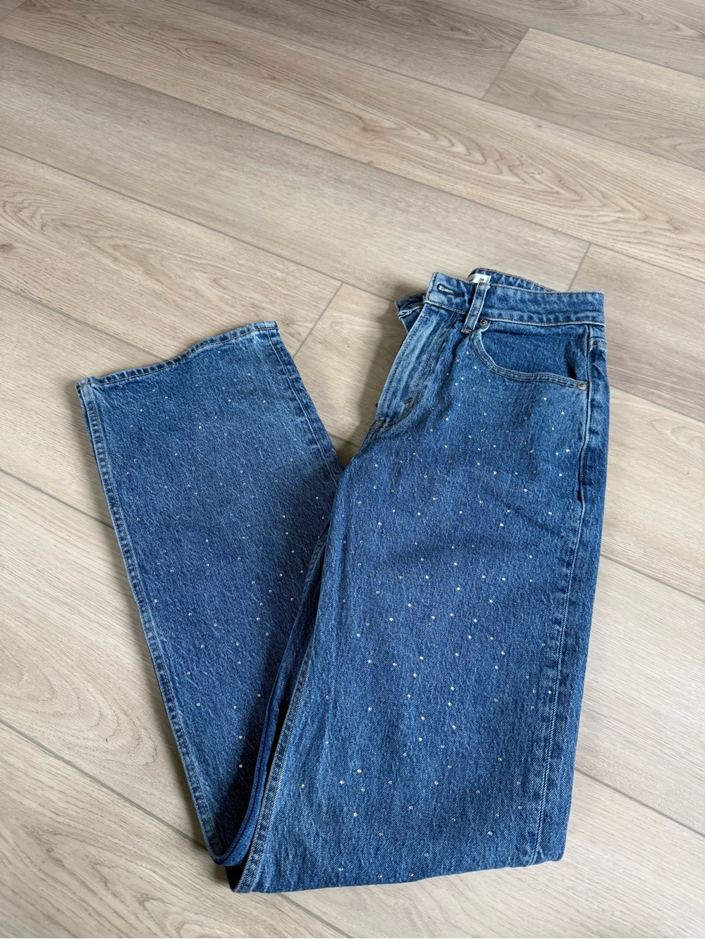 Abercrombie & Fitch Curve Love Rhinestone Jean